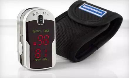 $29 for a Santa Medical Finger Pulse Oximeter with a Carrying Case ($199 List Price). Free Shipping and Free Returns. - Primary Image