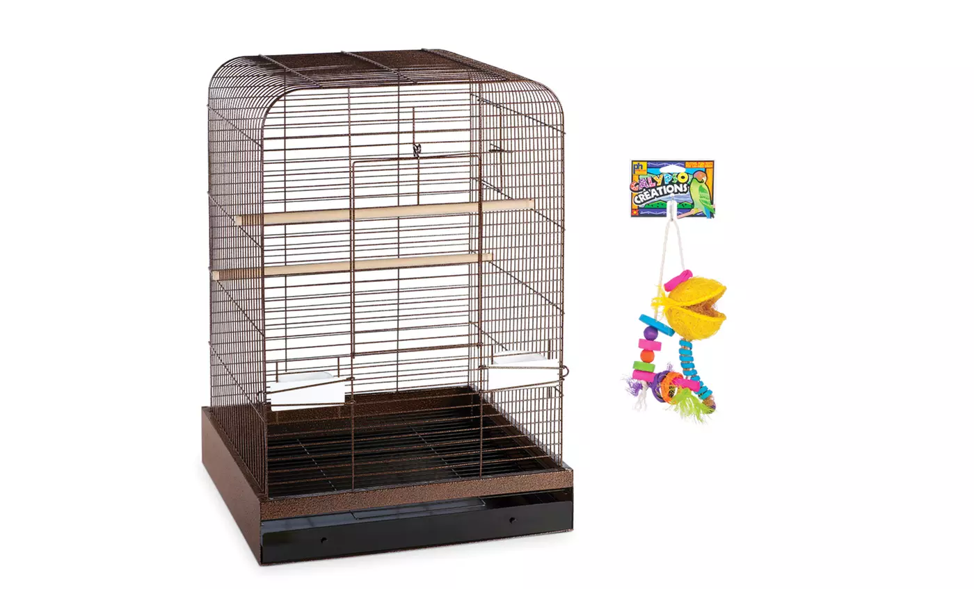 Madison Parakeet Cage and Bird Toy Bundle from Prevue Pet Products - Second Medium