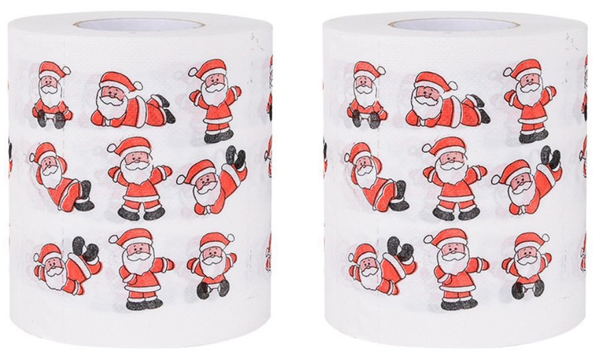 Image 20: Christmas Themed Toilet Roll Paper