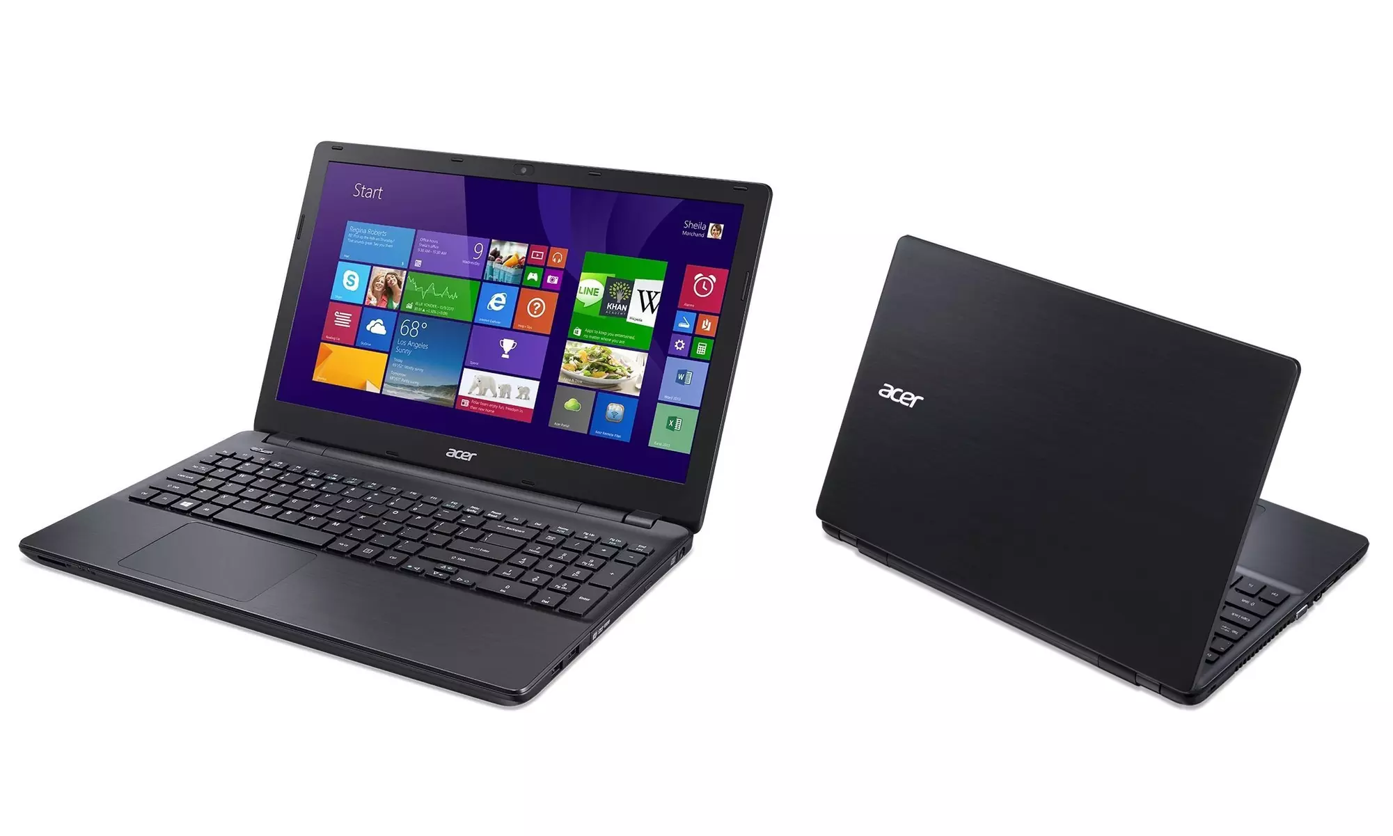 Acer Aspire 15.6'' Laptop with AMD Quad-Core Processor, 4GB RAM, and 1TB Hard Drive (Manufacturer Refurbished) - Primary Image