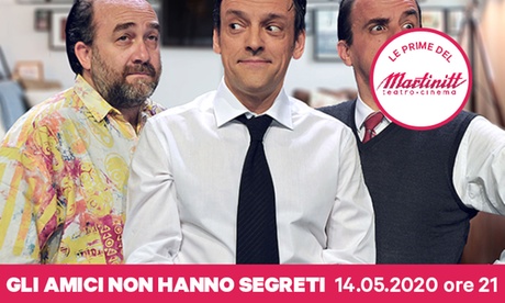 Gli amici non hanno segreti più bicchiere di spumante: il 14 maggio al teatro Martinitt di Milano (sconto 35%)