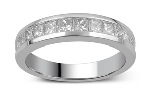 1.00 CTTW Princess-Cut Diamond Ring in 10K Solid White Gold