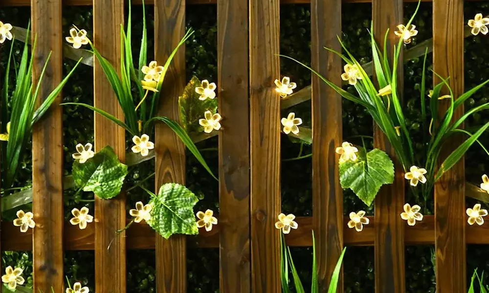 1 o 2 stringhe di luci LED ad energia solare