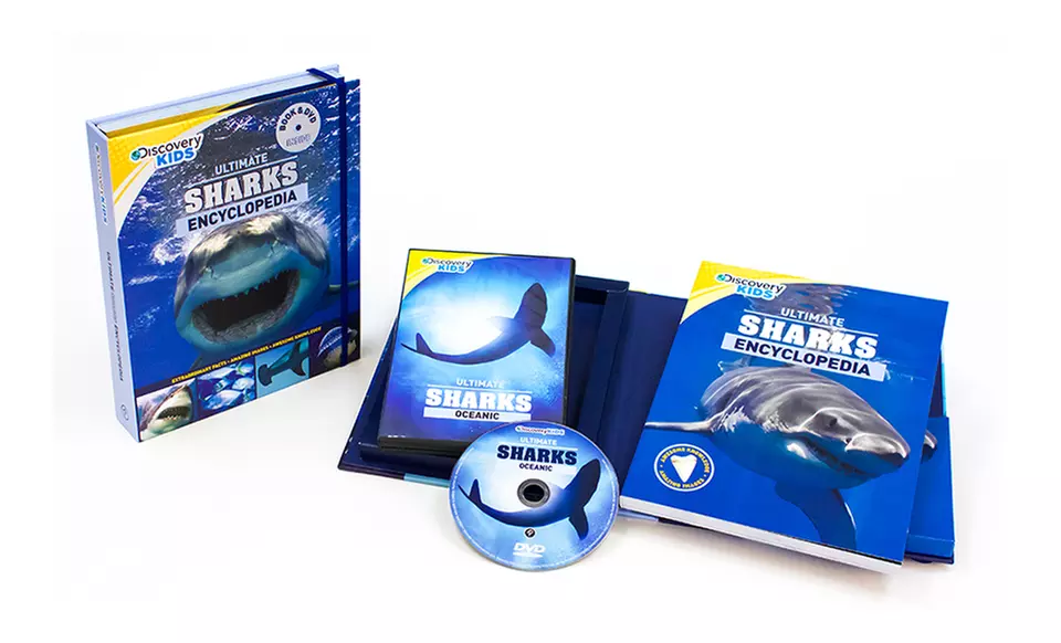 Discovery Kids Ultimate Sharks Encyclopedia Book and DVD - Primary Image