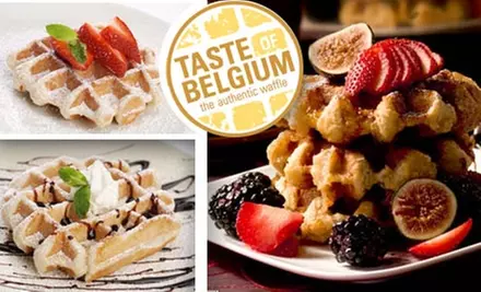 $5 for $10 Worth of Waffles, Crêpes, and Coffee at Taste of Belgium - Primary Image