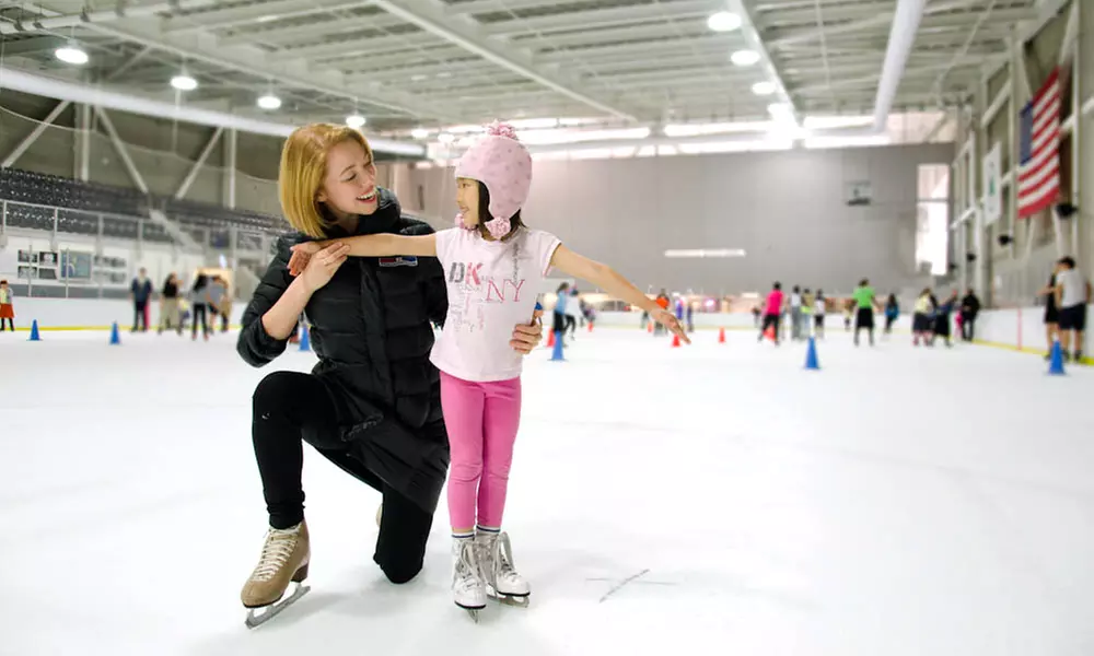 Introductory Group Lesson for One, Two or Four with Public Skating Session & Rental at World Ice Arena (Up to 51% Off)   - Primary Image