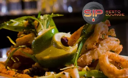 $15 for $30 Worth of Alcohol-Infused Fare and Drinks at Sip Resto-Lounge - Primary Image
