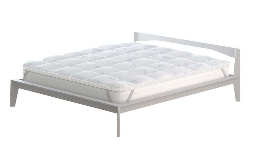 Image 2: Surmatelas réversible "Ice" avec élastiques