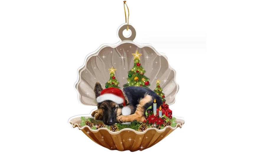 Image 4: Sleeping Dog-Design Hanging Ornament