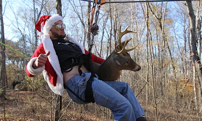 Redneck Christmas Zipline Tour for One, Two, or Four at Adventureworks (Up to 59% Off) - Primary Image