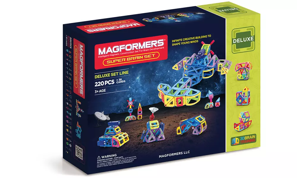 Magformers Magnetic Tiles - Super Brain Set (256-Piece) - Primary Image
