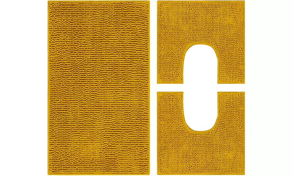 Set 3 pezzi tappeto da bagno