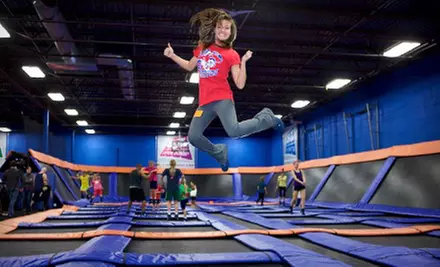 $14 for Two One-Hour Passes with Shoe Rental at Sky Zone (Up to $28 Value) - Primary Image