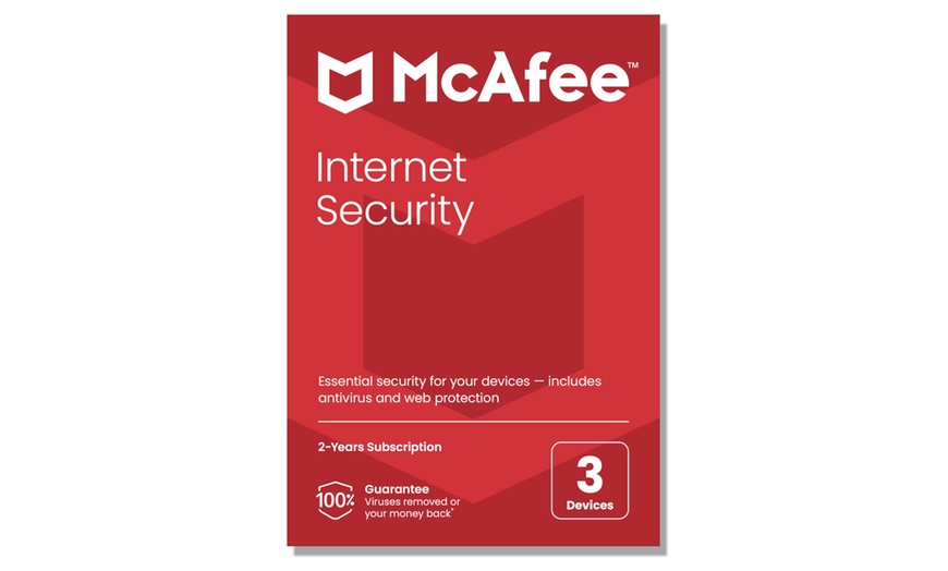 Image 1: Suscripción de 2 años de McAfee Internet Security para 3 dispositivos