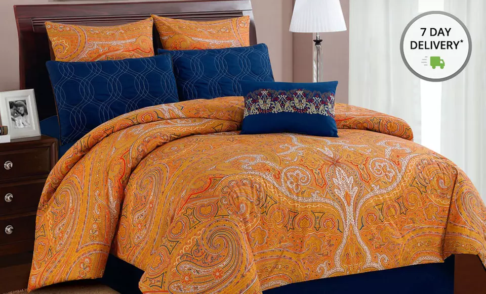 U.S. Polo Assn. 7-Piece Bedding Set. Multiple Sizes and Colors from $69.99–$84.99. Free Shipping and Returns. - Primary Image