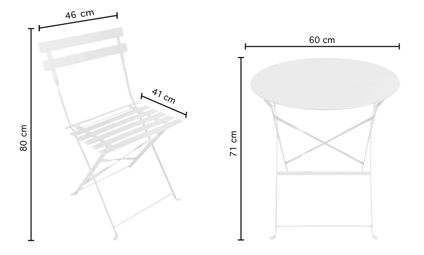 Image 5: Set da giardino in ferro verniciato e trattato