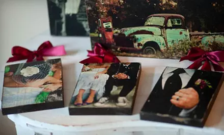 $45 for Five 2"x2" Photo Blocks, One 8"x10" Photo Board, Three 5"x7" Photo Boards, or $95 Credit from PhotoBarn ($95 Value) - Primary Image