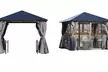 Outsunny 3m x 3m Outdoor Aluminium Alloy Gazebo with Curtains - Image 3