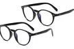 One, Two or Four Pairs of Round Frame Blue Light Filter Glasses - Second Medium