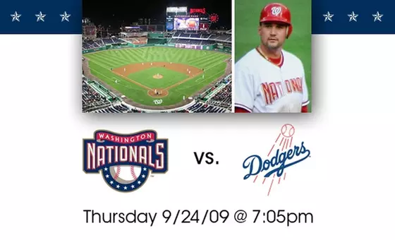 $18 for $30 Tickets to Washington Nationals vs. LA Dodgers. Buy Here for Left Field Box Seats. See Below for LF/RF Mezzanine Seats. - Primary Image