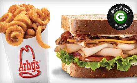 $5 for $10 Worth of Roast-Beef Sandwiches, Curly Fries, and Drinks at Arby's - Primary Image