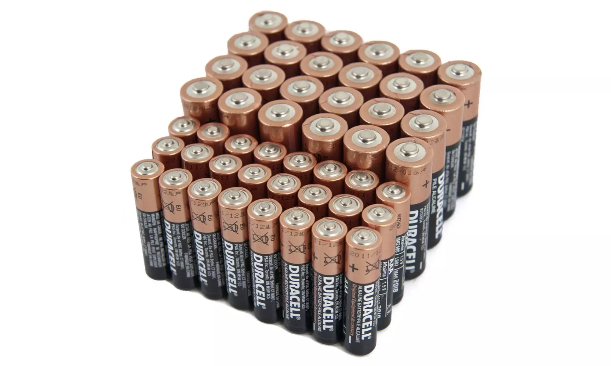 Duracell CopperTop AA and AAA Alkaline Batteries with Duralock Technology (48 Total) - Primary Image