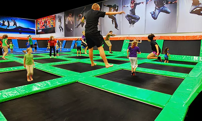 Jump and Play at Elevated Sportz Trampoline Center