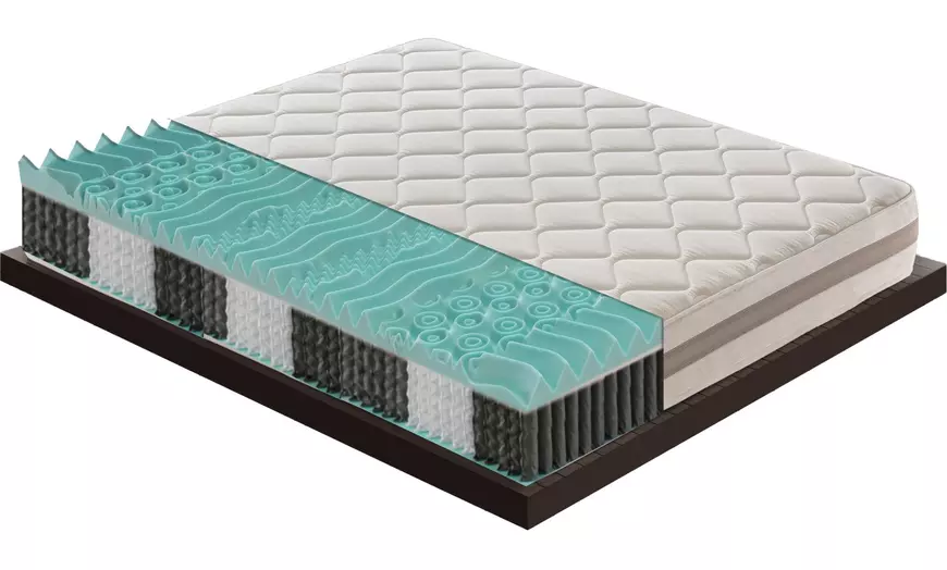 Image 5: Matelas à mémoire de forme et ressorts ensachés
