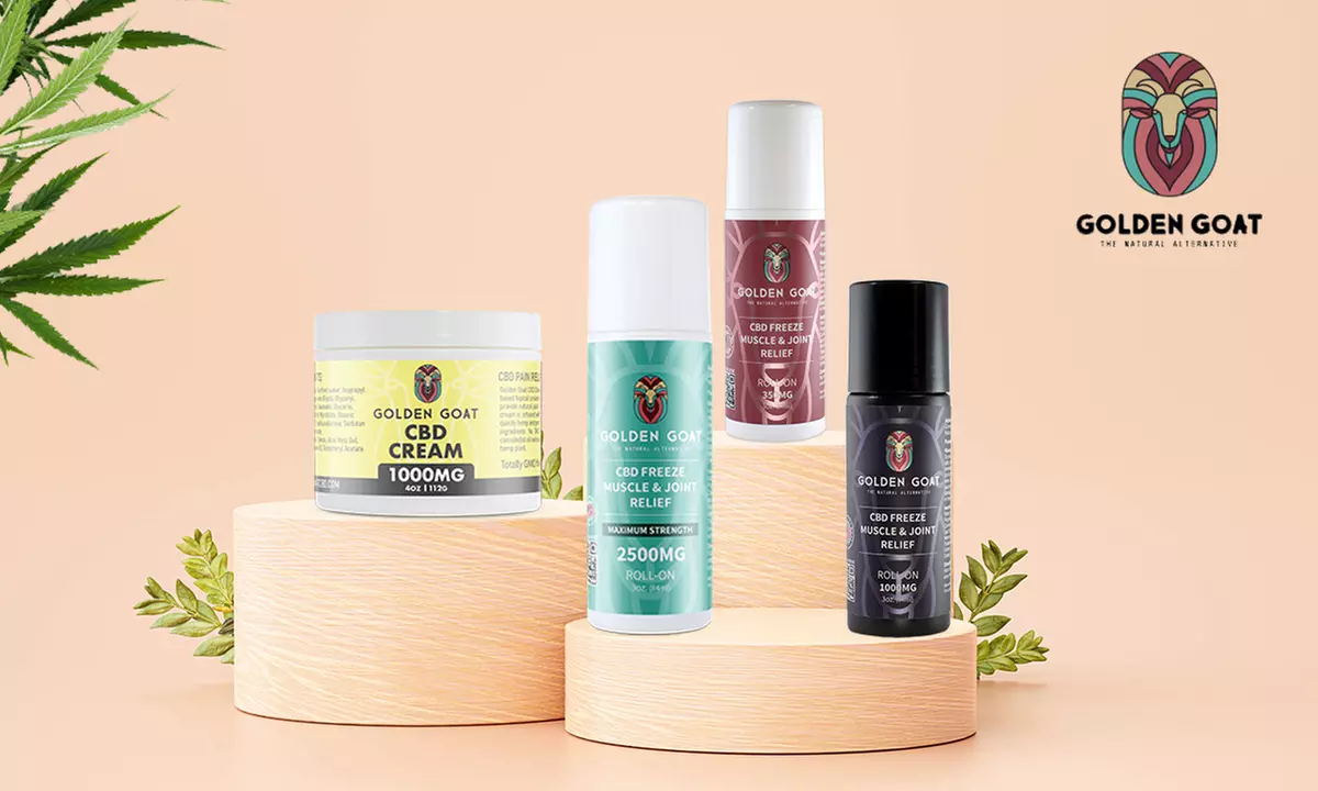 CBD Products from Golden Goat (Up to 49% Off). Three Options Available. - Primary Image