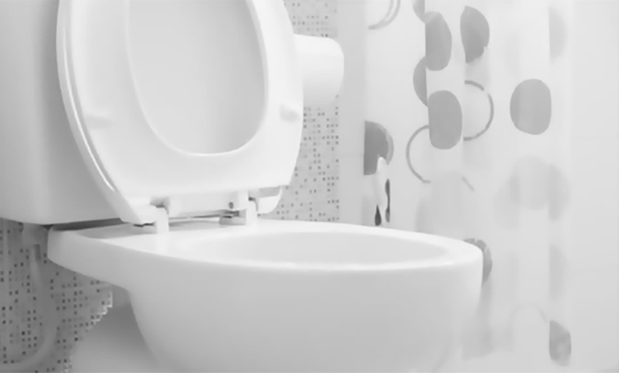 Image 1: White Soft Close Toilet Seat