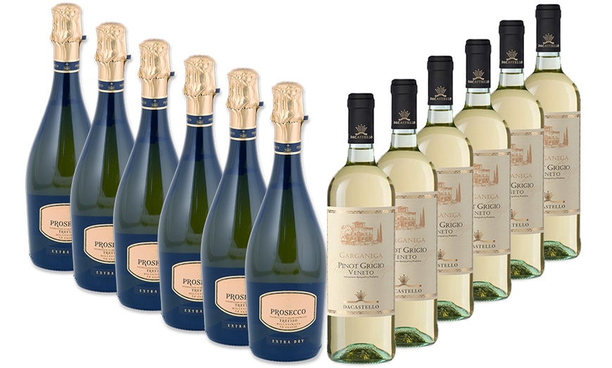 Image 1: 12 Bottle Mix Prosecco and Wine