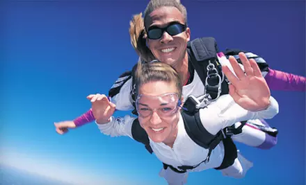 $149 for Tandem Skydive Adventure with Roundtrip Limo Service and a Complimentary Drink from Sin City Skydiving ($249 Value) - Primary Image