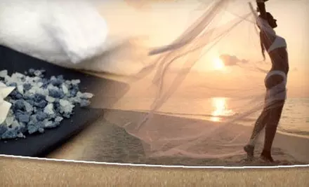 $12 for a Classic Manicure ($25 Value) or $30 for a Full Body Spray Tan and Five UV Bed Sessions ($79.99 Value) at Glow de Soleil Tanning Salon - Primary Image