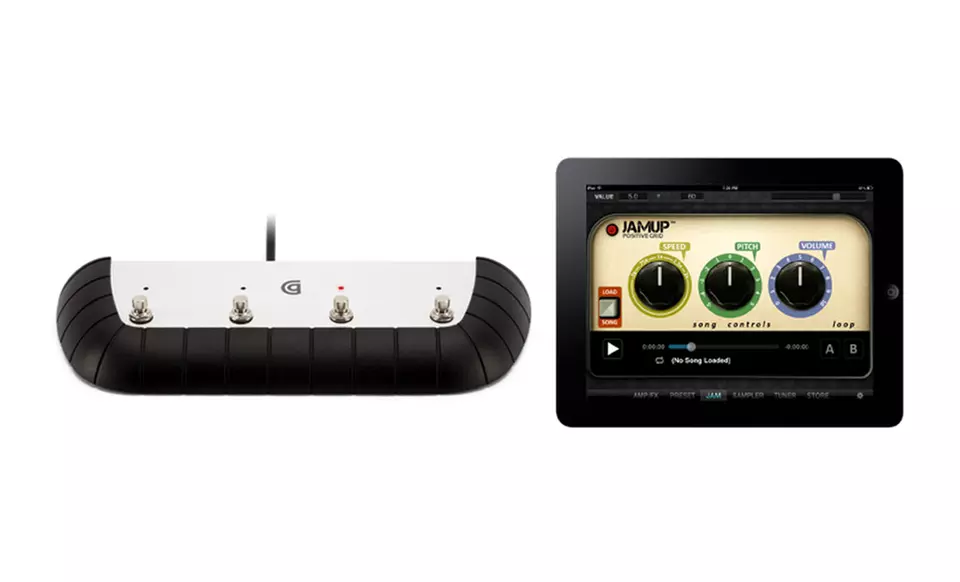 Griffin StompBox Controller with GuitarConnect Cable for iPad, iPhone, and iPod touch. Free Returns. - Second Medium