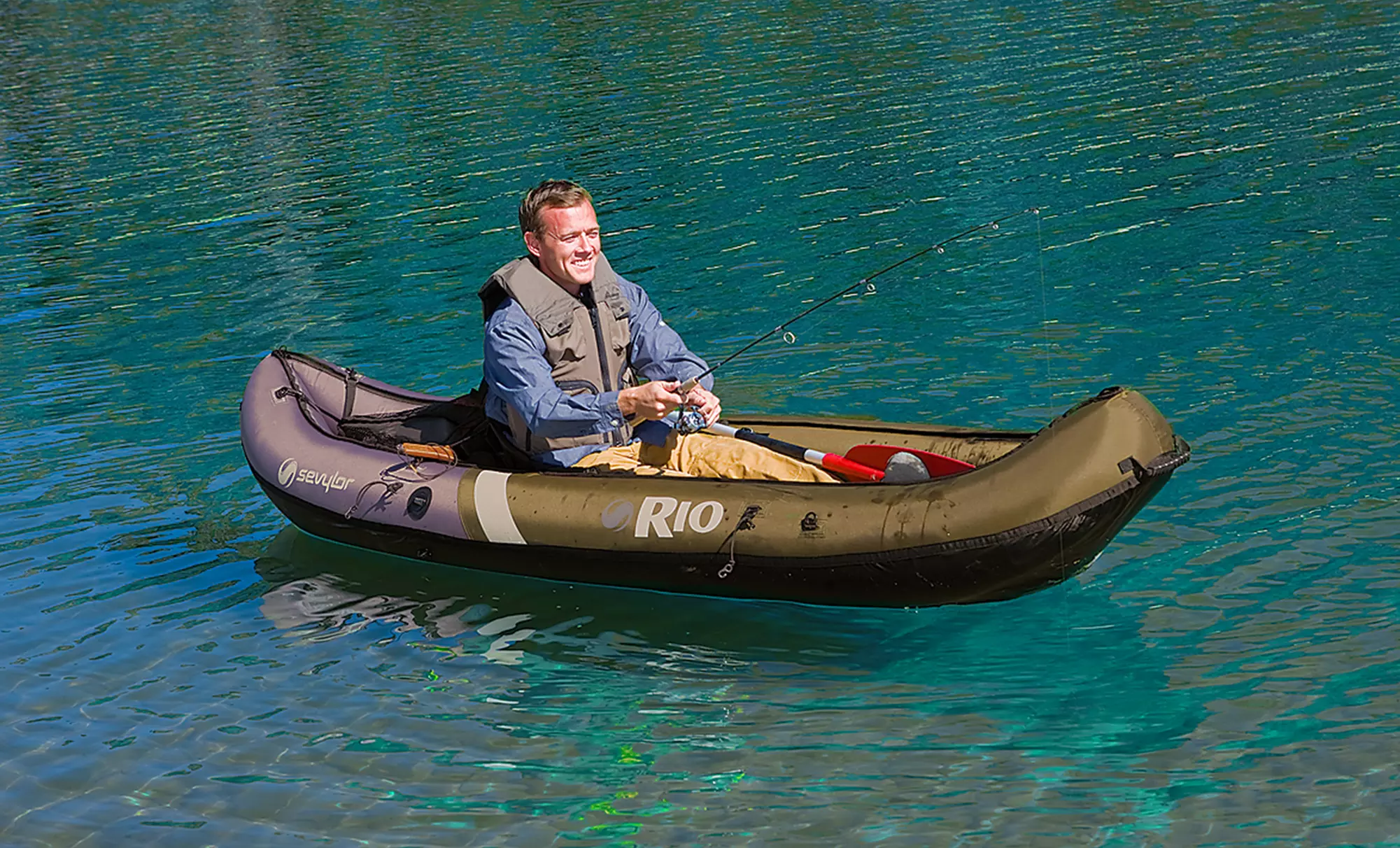 Coleman Sevylor Rio One-Person Inflatable Canoe - Primary Image