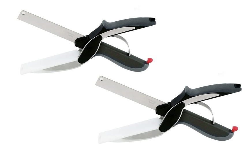 Image 3: One, Two or Four Two-in-One Kitchen Cutters