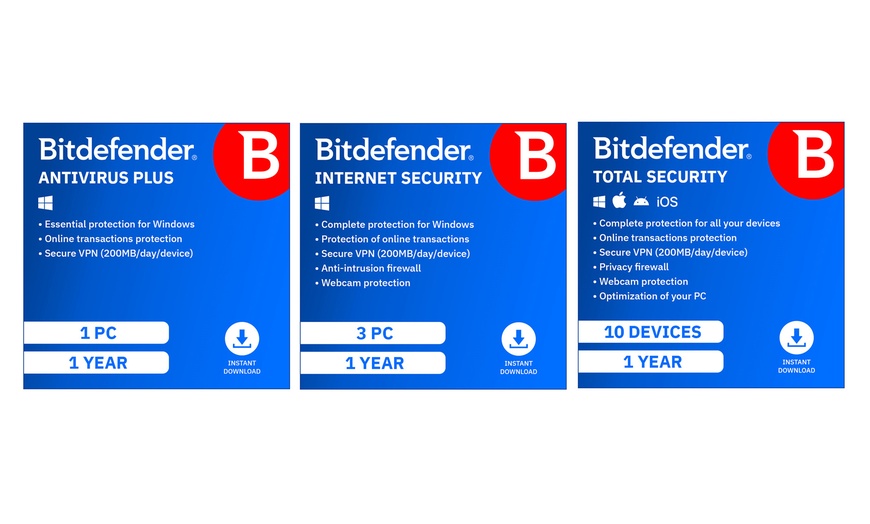 Image 1: BitDefender Anti-Virus, Internet Security and Total Security