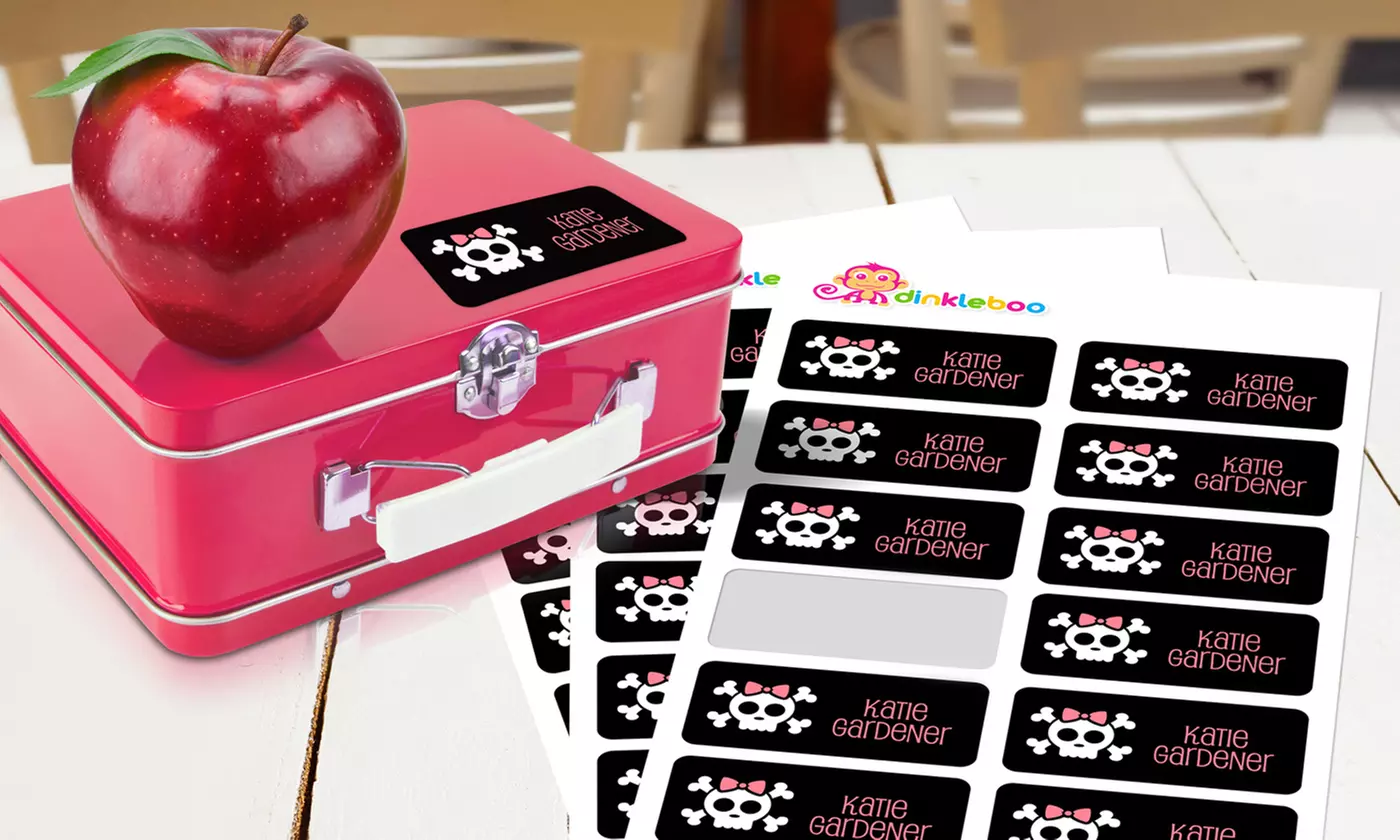 Personalized Kids' Name Labels or Iron-On Name Labels from Dinkleboo (Up to 77% Off). Five Options Available.   - Primary Image