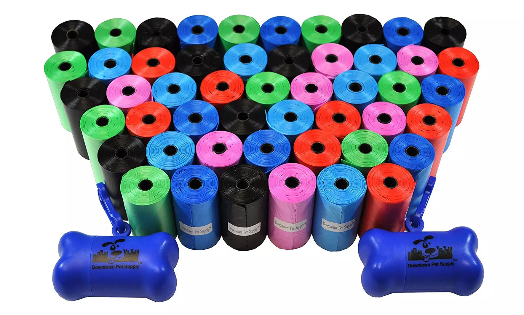 1,000 Pet Waste Poop Bags with Two Dispensers - Primary Image