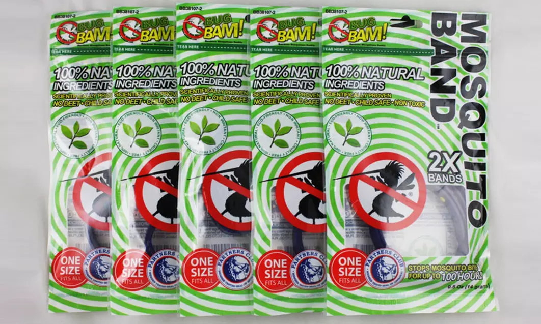 Bug Bam! Mosquito-Repelling Bands (10-Count) - Second Medium