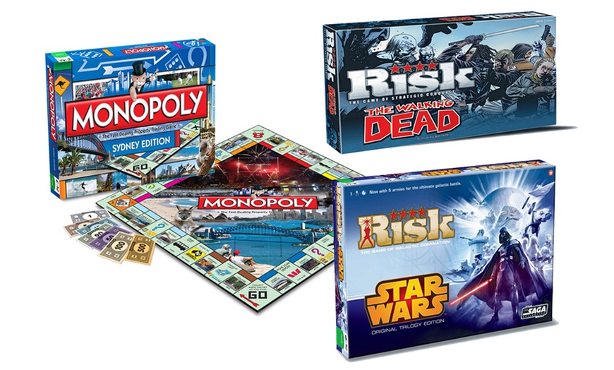 Image 2: Monopoly or Risk Board Games