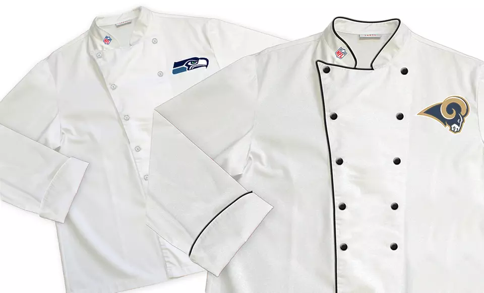 NFL NFC West Classic or Premium Chef Coats. Multiple Teams Available from $19.99-$29.99. Free Shipping. - Primary Image