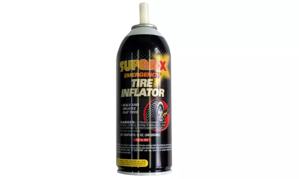 Super-X Emergency Tire Inflator; 12. Oz. - Primary Image