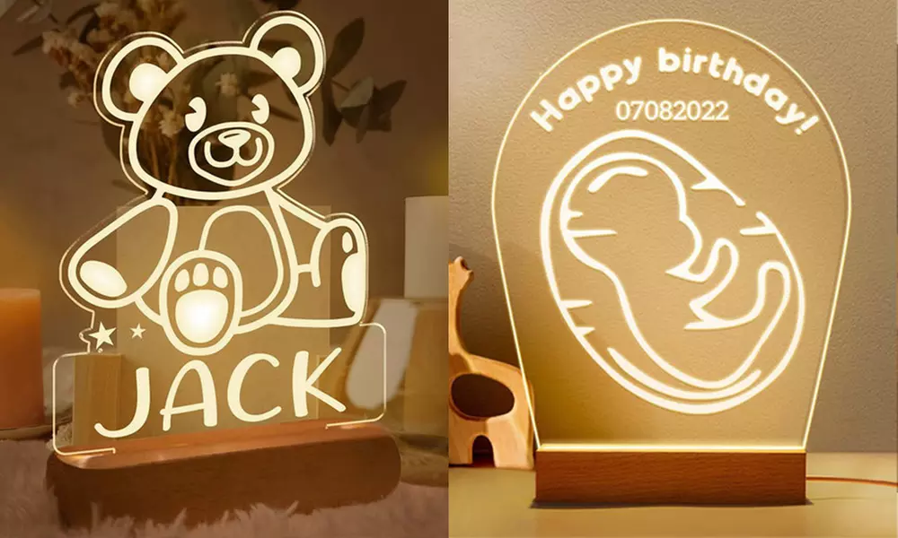 Design-Nachtlicht für Kinder mit Namen von Justyling