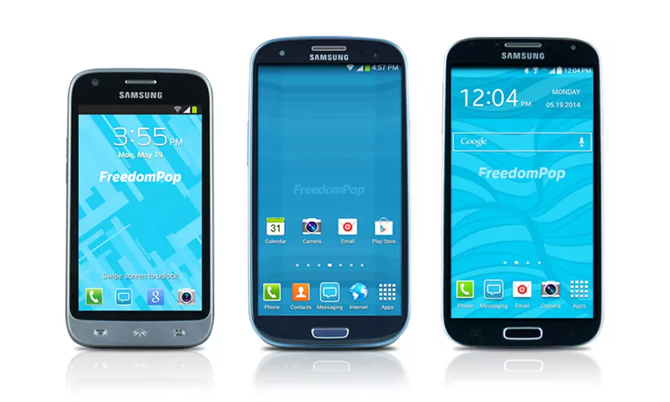 Free 4G LTE Mobile-Phone Service from FreedomPop with Samsung Smartphones from $69.99–$239.99 (Certified Preowned) - Primary Image