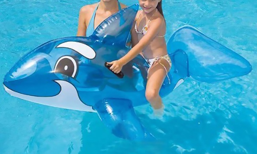 Image 2: Bestway Whale Ride-On Toy