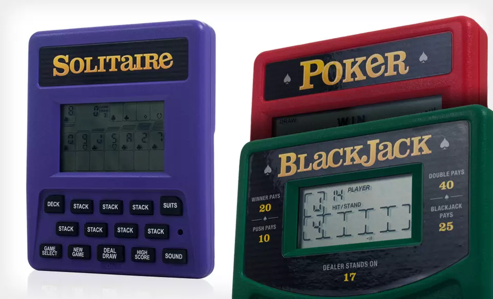 $9.99 for Electronic Handheld Card Games ($17.99 List Price). Multiple Options Available. Free Returns. - Primary Image