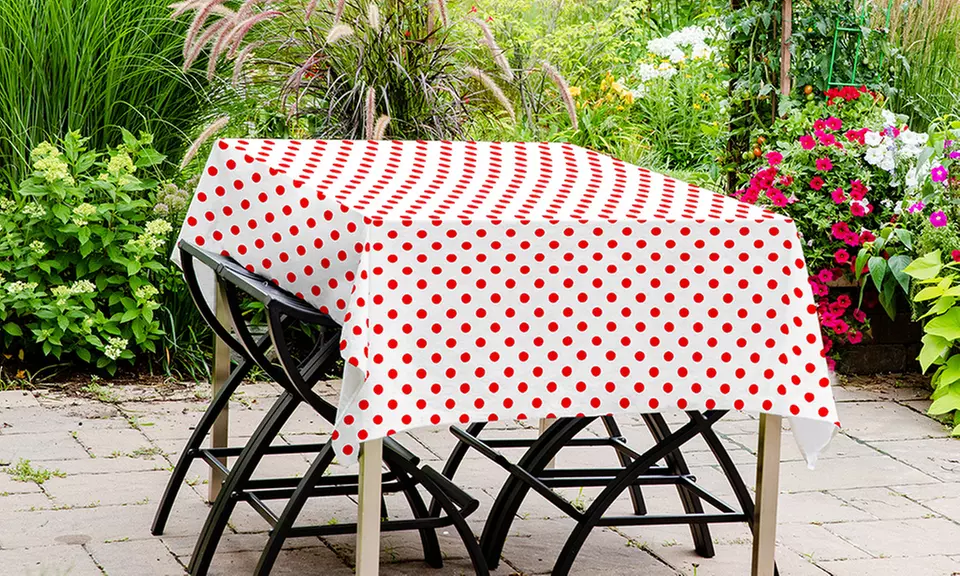 Tischdecke aus gewachstem PVC