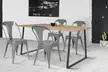 Lot de 2 ou 4 chaises métalliques de style industriel - Image 3
