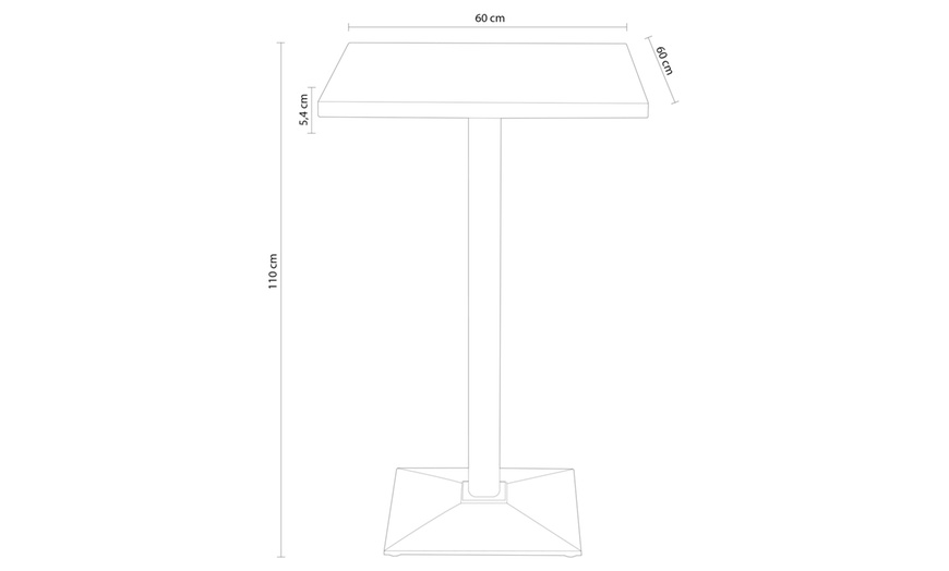 Image 11: Mesa alta estilo industrial